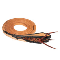 Western teugels Pool’s dark floral tooling Zwart / natuur