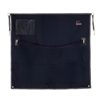 Tenture de box Supreme avec logo 130×120 Marine Bleu marine