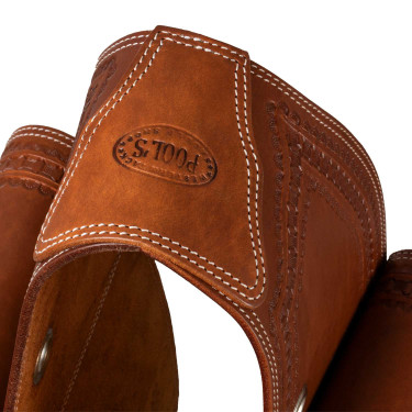 Sacoche Pool's Bisaccia Handtooled Huile foncé Marron Sacoche Pool's Bisaccia Handtooled Huile foncé Marron