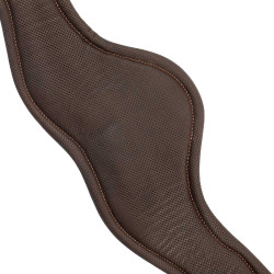 Anatomische lederen singel Equestro Donkerbruin