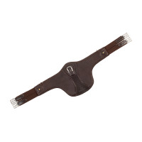 Sangle bavette Equestro en cuir Marron foncé