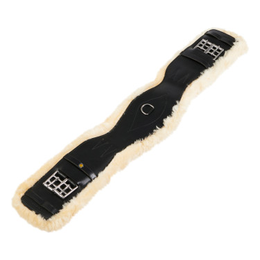 Sangle de dressage cuir Equestro Noir