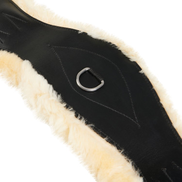 Sangle de dressage cuir Equestro Noir