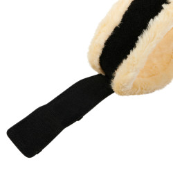 Sangle de dressage cuir Equestro Noir