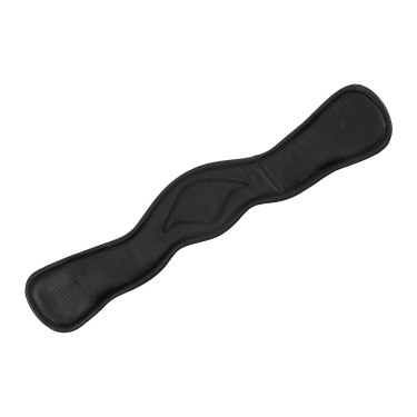 Sangle de dressage Equestro en cuir souple Noir