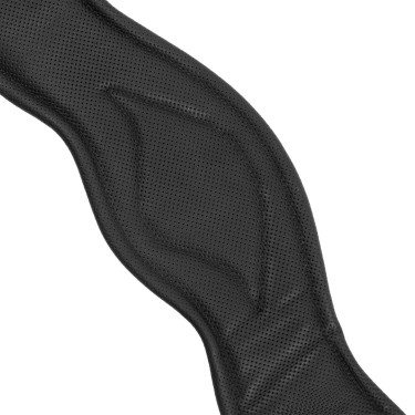 Sangle de dressage Equestro en cuir souple Noir