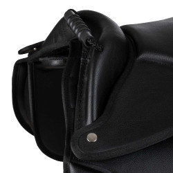 Selle complète Shetland avec poignée Supreme Noir Selle complète Shetland avec poignée Supreme Noir