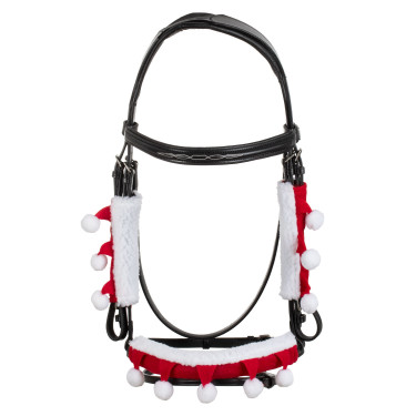 Set Christmas Supreme couvre-muserolle + protections de montants Rouge