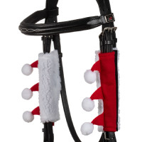 Set Christmas Supreme couvre-muserolle + protections de montants Rouge Set Christmas Supreme couvre-muserolle + protections de montants Rouge