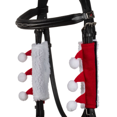 Set Christmas Supreme couvre-muserolle + protections de montants Rouge