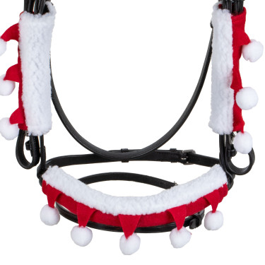 Set Christmas Supreme couvre-muserolle + protections de montants Rouge