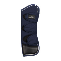 Set guêtres de transport et protège-queue Equestro patch en caoutchouc Marine Bleu marine