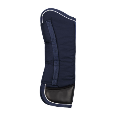 Set transportbeschermers en staartbeschermer Equestro met rubberen patch Marine Marineblauw