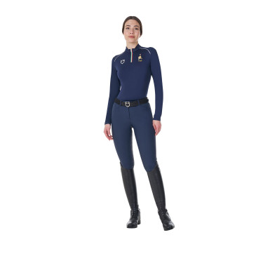 Sous-couche d’entraînement femme Equestro x FISE Marine blazer Bleu marine Sous-couche d’entraînement femme Equestro x FISE Marine blazer Bleu marine