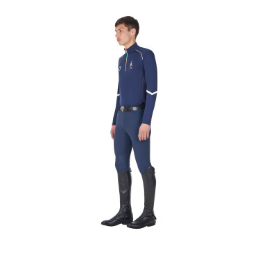 Sous-couche d’entraînement homme Equestro x FISE Marine blazer Bleu marine Sous-couche d’entraînement homme Equestro x FISE Marine blazer Bleu marine