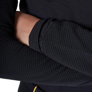 Uniseks kinder-basislaag Equestro in technische stof Zwart / zwart