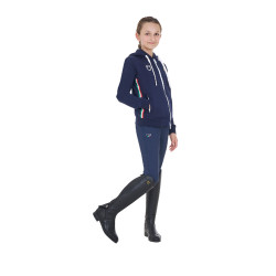 Sweat enfant unisexe Equestro x FISE Marine blazer Bleu marine