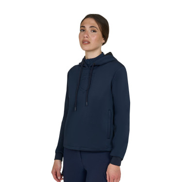 Dames-sweater Equestro met uitsnijdingen Marineblazer Marineblauw