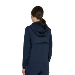 Dames-sweater Equestro met uitsnijdingen Marineblazer Marineblauw