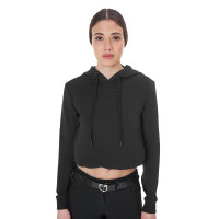 Sweat femme Equestro avec découpes Noir