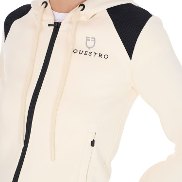 Sweat femme Equestro crop top à capuche