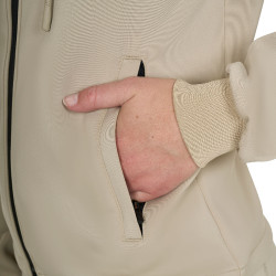 Dames-sweater Equestro cropped hoodie Oxfordbruin Roze