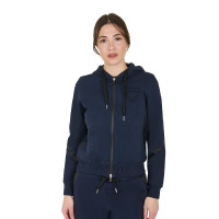 Dameshoodie Equestro Institutional met frontale rits Marineblazer Marineblauw Dameshoodie Equestro Institutional met frontale rits Marineblazer Marineblauw