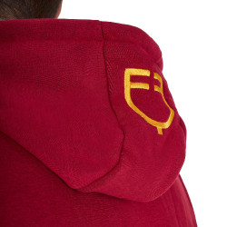 Sweat homme Equestro à capuche multi-logo Scooter Beige