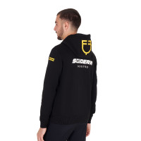 Sweat homme Equestro Scuderia à capuche Noir Sweat homme Equestro Scuderia à capuche Noir