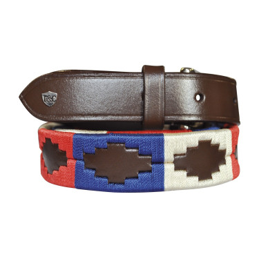 Riem Flags & Cup Chukka Bruin / blauw / rood
