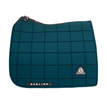 Tapis de dressage Acavallo Sublime en tissu technique à carreaux Pétrole Bleu
