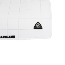 Tapis de dressage Acavallo Sublime en tissu technique à carreaux Blanc Tapis de dressage Acavallo Sublime en tissu technique à carreaux Blanc