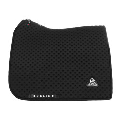 Tapis de dressage Acavallo Sublime en tissu technique à pois Noir