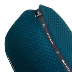 Tapis de dressage Acavallo Sublime en tissu technique à pois Pétrole Bleu