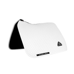 Tapis de dressage Acavallo Sublime en tissu technique à pois Blanc