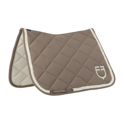 Equestro dressuurzadeldek met gevlochten koord Notenhout / antiek wit Bruin