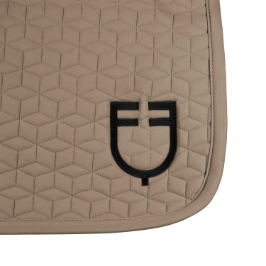 Tapis de dressage Equestro matelassé cube Walnut Marron