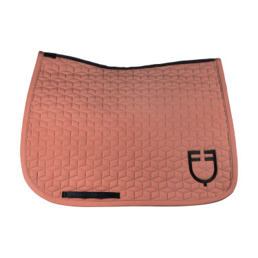 Tapis de dressage Equestro matelassé cube Redwood Rouge