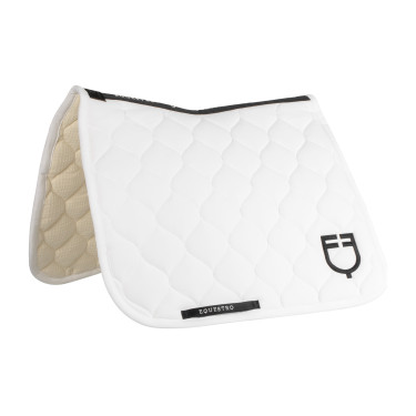 Dressuurdekje Equestro met ui-wattering Wit Dressuurdekje Equestro met ui-wattering Wit