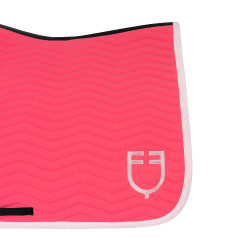Dressuurdekje Equestro gewatteerd Wave in technische stof Kamperfoelie / ballerina Roze