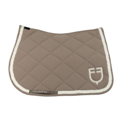 Tapis de saut Equestro à cordon tressé Walnut / blanc antique Marron