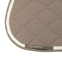 Tapis de saut Equestro à cordon tressé Walnut / blanc antique Marron
