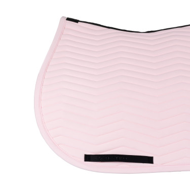 Tapis de saut Equestro matelassé Wave en tissu technique Ballerine / chèvrefeuille Rose Tapis de saut Equestro matelassé Wave en tissu technique Ballerine / chèvrefeuille Rose