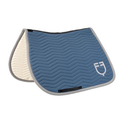 Gestepte Equestro springdeken Wave in technische stof Beringzee / ijsgrijs Blauw