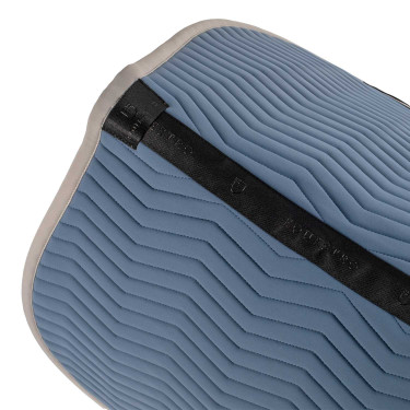 Gestepte Equestro springdeken Wave in technische stof Beringzee / ijsgrijs Blauw