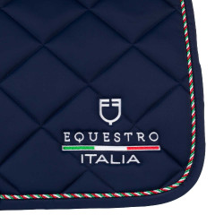 Tapis de saut Equestro x FISE avec liseré drapeau italien
