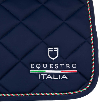 Tapis de saut Equestro x FISE avec liseré drapeau italien