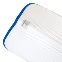 Tapis de saut Equestro x FISE avec logo brodé Blanc / bleu de savoie