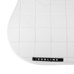 Tapis de selle CSO Acavallo Sublime en tissu technique à carreaux Blanc