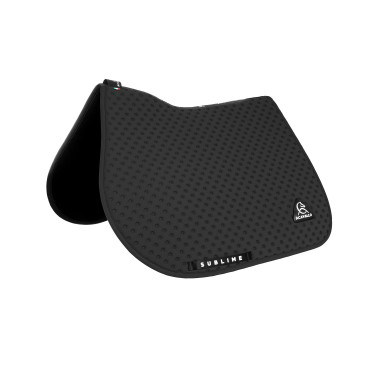 Tapis de selle CSO Acavallo Sublime en tissu technique à pois Noir Tapis de selle CSO Acavallo Sublime en tissu technique à pois Noir